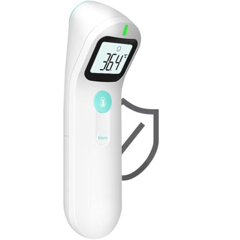 Thermomètre frontal numérique sans contact pour adultes, thermomètre infrarouge pour bébés et enfants avec alarme de haute température