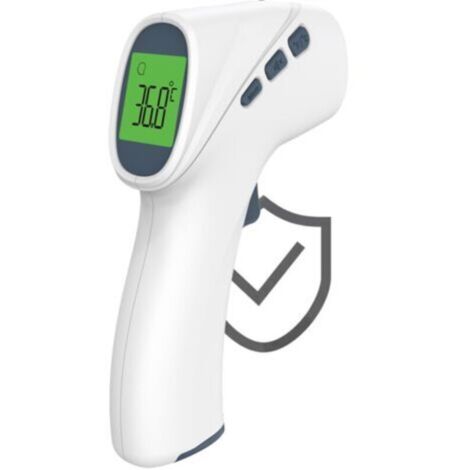 Thermomètre frontal numérique sans contact pour adultes, thermomètre infrarouge pour bébés et enfants avec alarme de haute température-Crezuo