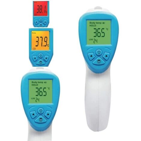 Thermomètre frontal numérique sans contact pour enfants avec mesure instantanée Alarme de fièvre professionnel corps