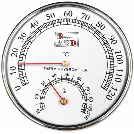 Thermomètre Hygromètre de Salle de Sauna, Mètre Celsius Moniteur ​pour Ateliers, Piscine, Entrepôts Spa Accessoire de sauna
