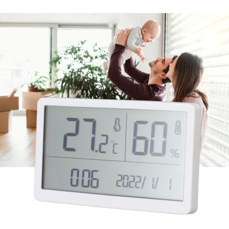 Thermomètre Hygromètre Digital Indoor Intérieur Haute Précision Support pour Baby Room Pet Room Bedroom