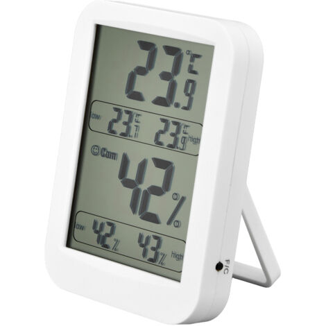 Thermomètre Hygromètre Grand Écran LCD Précision Température Humidité pour Terrarium Reptiles Serre