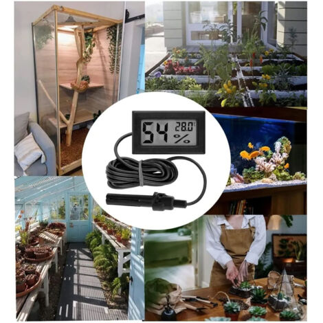 Thermomètre Hygromètre Intérieur Extérieur avec Sonde Détachable - Contrôle Précision Température Humidité
