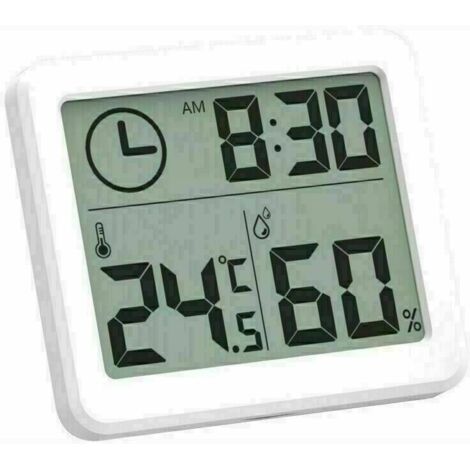 Thermomètre Hygromètre Intérieur Numérique à Haute Précision, Moniteur d'Humidité & deTempérature Portable pour Maison, Bureau