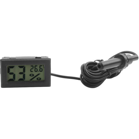 Thermomètre Hygromètre Intérieur Numérique avec Sonde et Écran LED - Contrôle de l'Humidité