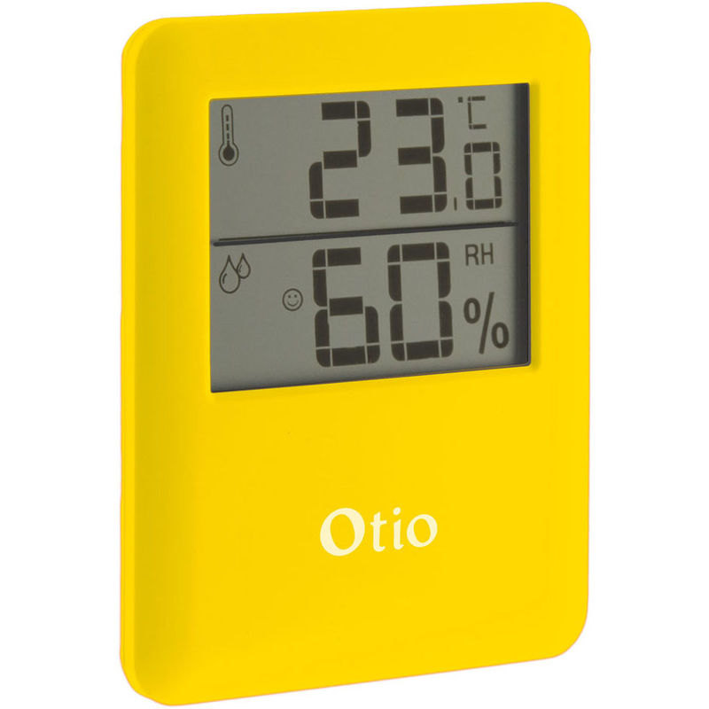 Otio - Thermomètre Hygromètre magnétique à écran lcd - Jaune Jaune