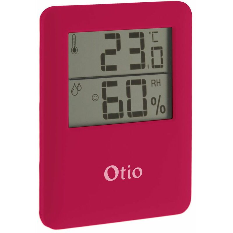 Thermomètre Hygromètre magnétique à écran lcd - Rose Otio Rose