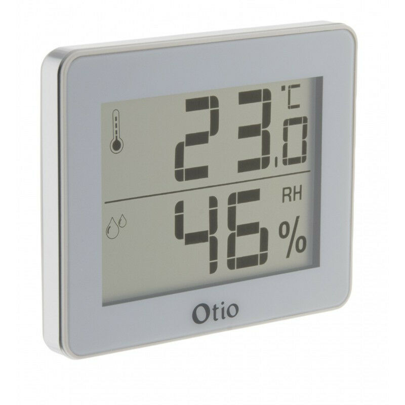 Otio - Thermomètre et Hygromètre avec écran lcd - Blanc