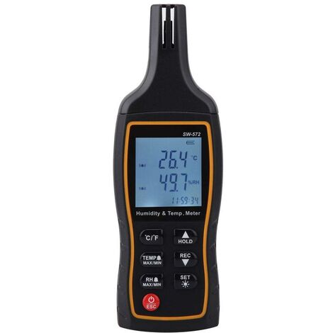 Thermomètre Hygromètre Numérique à Cristaux Liquides SW-572 Indicateur de Température et d'Humidité Numérique -2060.0°C 0% HR100% HR