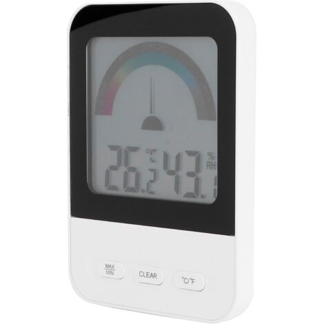 Thermomètre Hygromètre Numérique avec Écran LCD Rétroéclairé pour Serre Intérieure et Pièce à Vivre