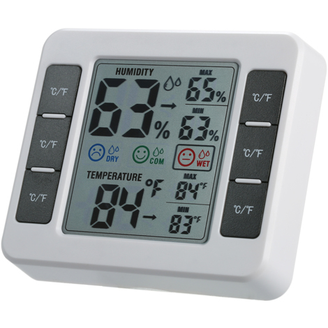 Thermometre Hygrometre Numerique Interieur, Affichage Lcd
