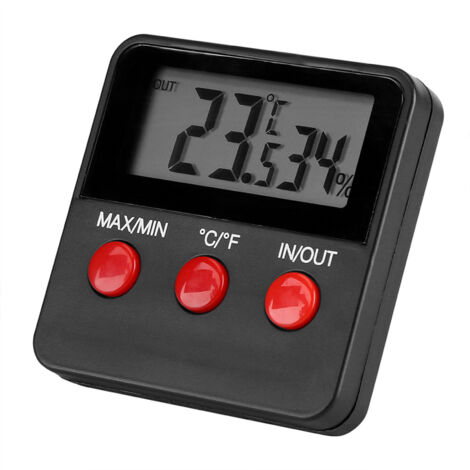 Thermomètre Hygromètre Numérique LCD pour Incubateur Œufs et Terrarium