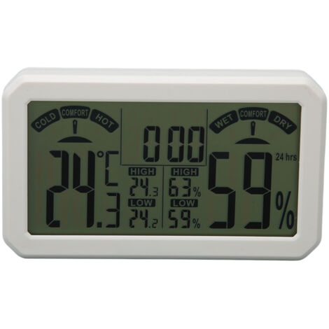 Thermomètre Hygromètre Numérique Murale Haute Précision pour Serre et Intérieur