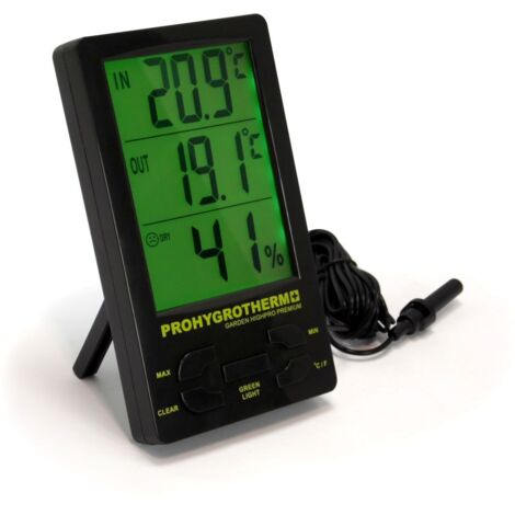 Thermomètre / Hygromètre PRO Digital avec sonde de T° - Garden HighPro