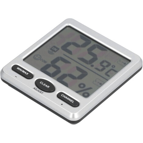 Thermomètre Hygromètre sans Fil Intérieur Extérieur avec Alerte - Contrôle Température Humidité Chambre