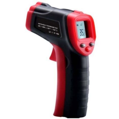Thermomètre infrarouge, -50 °C 600 °C (-58 °F 1112 °F) Thermomètre laser sans contact avec émissivité réglable, thermomètre pour cuisine/pizza/barbecue/industrie (pas pour les humains)