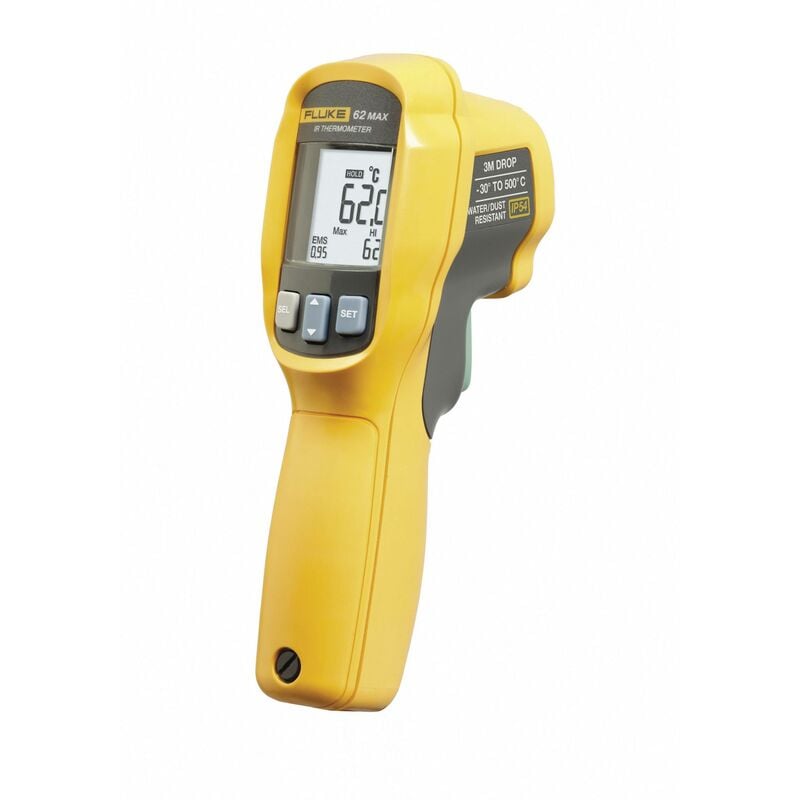 62 max Thermomètre infrarouge Optique 10:1 -30 - +500 °c Q75584 - Fluke