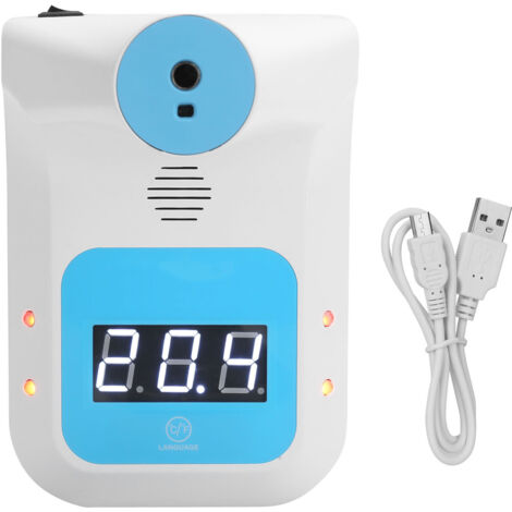 Thermomètre Infrarouge Frontale Sans Contact Numérique LCD Mural