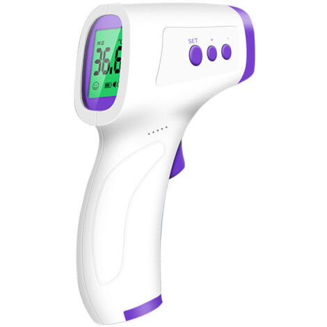 Thermomètre infrarouge médical, thermomètre frontal portable, convient aux bébés et aux adultes, avec écran LCD,