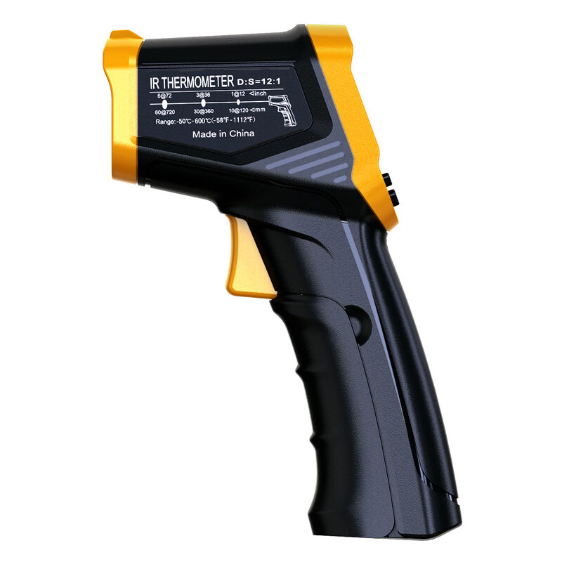 Thermomètre Infrarouge Numérique, -50°C600°C Thermometre Laser Emissivité Réglable, Thermometre Cuisine, Pistolet Temperature Laser Sans Contact,