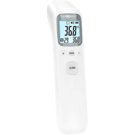 Thermomètre infrarouge numérique frontal et de surface - Sans contact, avec écran LCD - Pour humains, bébés et adultes - Mesure de la température corporelle et soins de santé