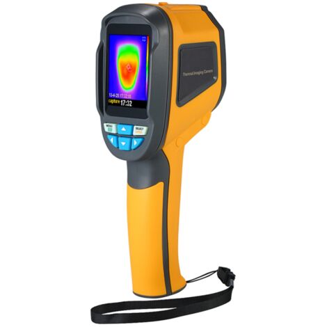 Thermomètre infrarouge portable avec imageur, résolution de 1024 pixels, écran couleur TFT de 2,4 pouces et caméra d'imagerie.