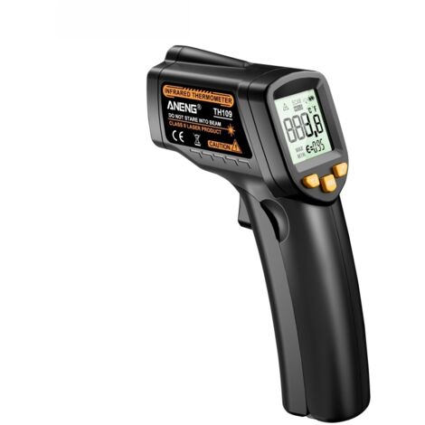 Thermomètre infrarouge sans contact, pyromètre numérique portatif avec mesure de température précise, design ergonomique pour la maison et le bureau