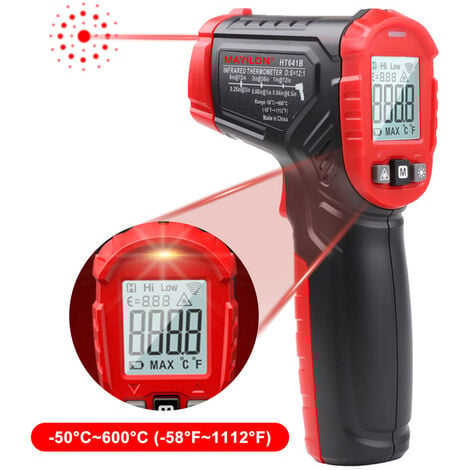 Thermomètre Infrarouge Pistolet de Température Laser Numérique Sans  Contact(-32°C～380°C)