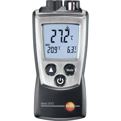 Thermomètre infrarouge testo 810 Optique 6:1 -30 - +300 °C mesure par contact étalonné d'usine (sans certificat) Q79179