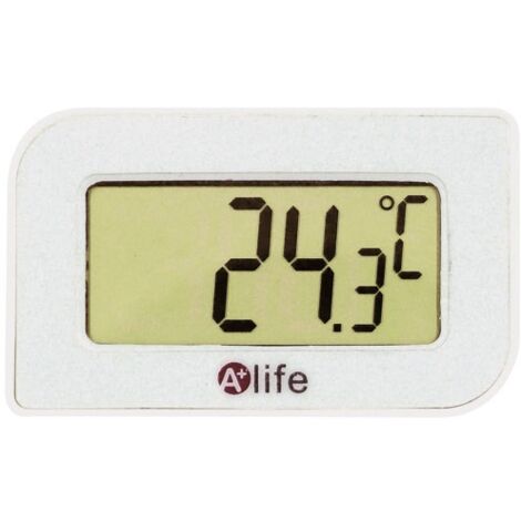 Thermomètre intérieur digital 0/50°C – Fonction mini-maxi – Unités °C/°F – Pour réfrigérateur, cave à vin, voiture