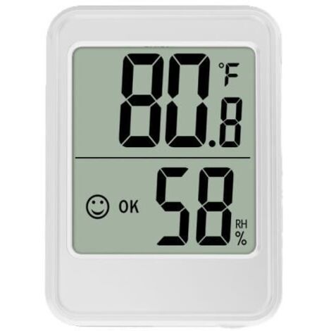 Thermomètre Intérieur, Hygromètre Thermomètre Électronique et Thermomètre d\'humidité pour Maison, Bureau, Serre, Entrepôt, Chambre