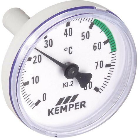 Thermomètre KEMPER pour vanne de régulation à circulation et vannes MULTI-FIX