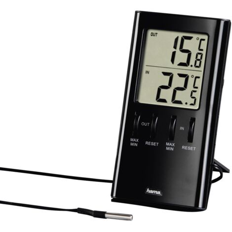 Thermomètre LCD Hama T-350 Noir