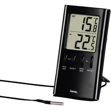 Thermomètre LCD Hama T-350 Noir