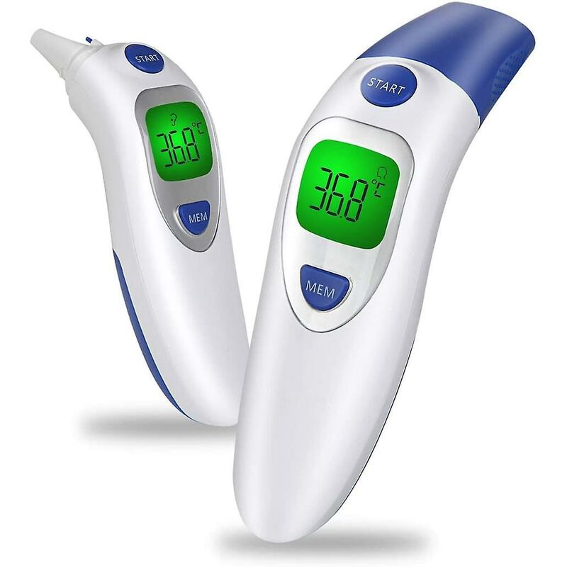 Thermomètre médical frontal et auriculaire, thermomètre infrarouge numérique