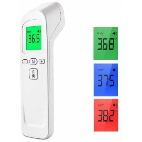 Thermometre medical Frontal Infrarouge médicale Thermometre sans Contact pour personne (Adulte Enfant bébé) et surface d'objet