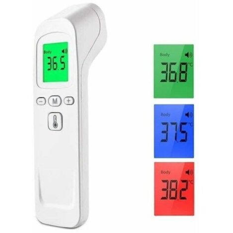 Thermometre medical Frontal Infrarouge médicale Thermometre sans Contact pour personne (Adulte Enfant bébé) et surface d'objet,de DEBUNS