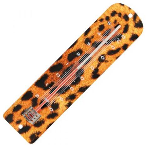 Thermomètre métal imprimé guepard. Spear & Jackson