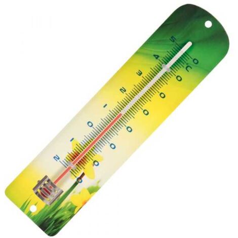 Thermomètre métal imprimé jonquille. Spear & Jackson