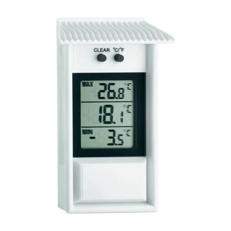 Thermomètre extérieur numérique de mesure de la température blanc Tfa 301053