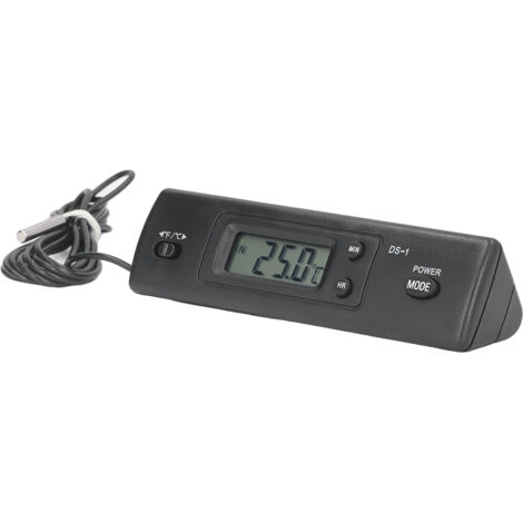 Thermomètre Numérique avec Sonde Étanche pour Voiture, Aquarium et Réfrigérateur