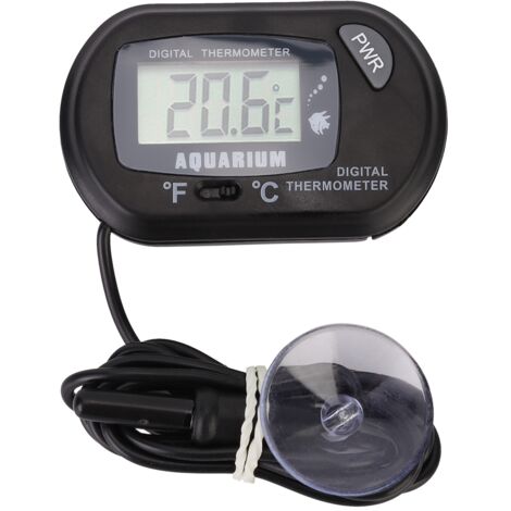 Thermomètre Numérique pour Aquarium avec Écran LCD, Résistant de -50℃ à +70℃ pour Bassin à Poissons