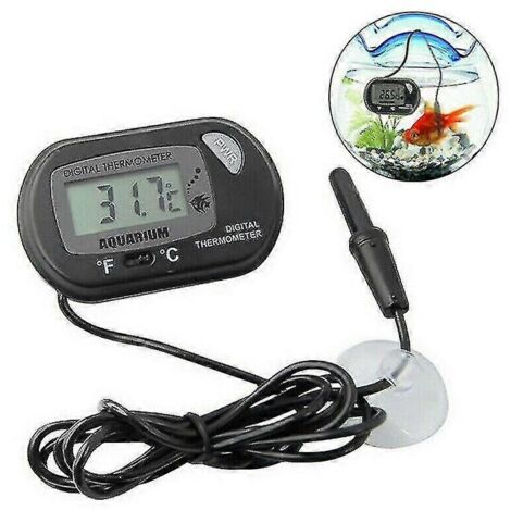 Thermomètre numérique pour aquarium, thermomètre étanche LCD pour la température de l'eau, thermomètre pour poissons et animaux aquatiques