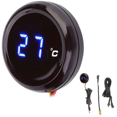 Thermomètre numérique pour Honda / Kawasaki / Yamaha / Suzuki (lumière bleue)