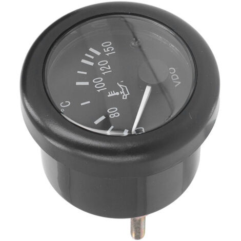 Thermomètre numérique pour huile et liquide de refroidissement 52mm 24V, plage 50‑150℃, compatible moteur voiture ABS
