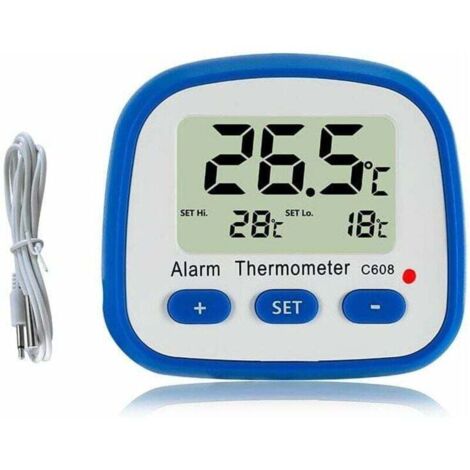 Thermomètre numérique pour réfrigérateur et congélateur - Avec aimant et support