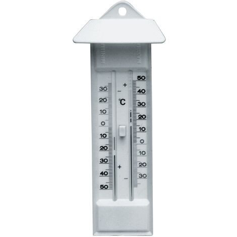 Thermomètre Plage de mesure -50 à 50 °C H232xl80xP32mm plastique