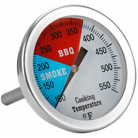 Browin 101200 Thermomètre pour Fumoir et Barbecue 0°C +250°C, Températures  Indiquées pour Four, Four à Pain, Four à Pizza, Fumoir, Longueurde la Sonde  50 mm