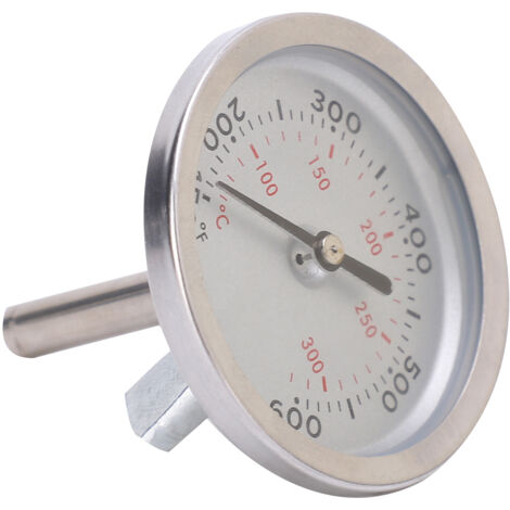 Thermomètre pour barbecue en acier inoxydable, sonde de température four et grill (60-600°F)