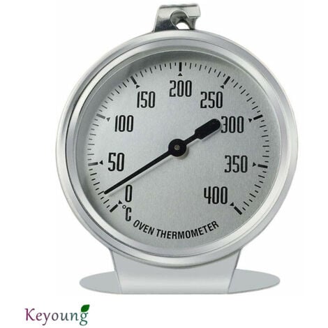 ABCRITAL Thermomètre Pour Four Et Grilles, Thermomètre De Four, Thermomètre De Surveillance Pour Grillades/Fumoirs, Grand Afficheur Indiquant Clairement Les Températures Indiquées Pour Les